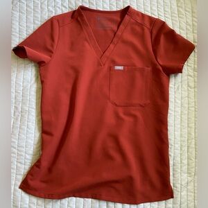 FIGS Burnt orange scrub top